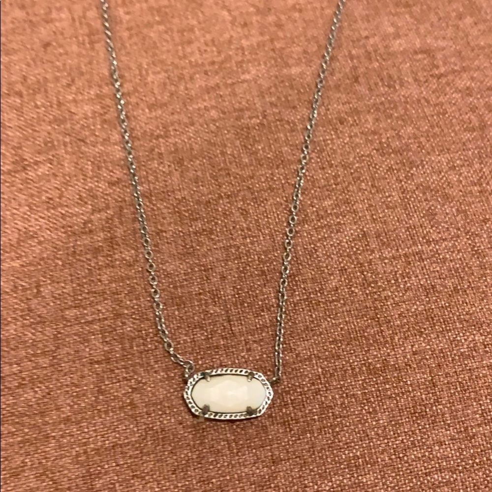 White stone Kendra Scott necklace